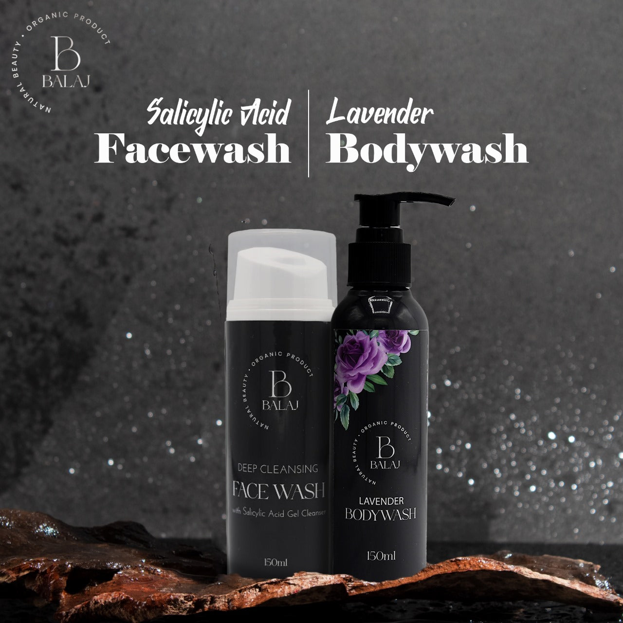 Salycilic facewash & Lavender Bodywash